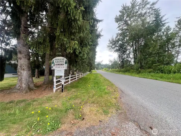 Forest Grove is a small community of 24 homes and reasonable park fees Forest Grove is a small community of 24 homes and reasonable park fees