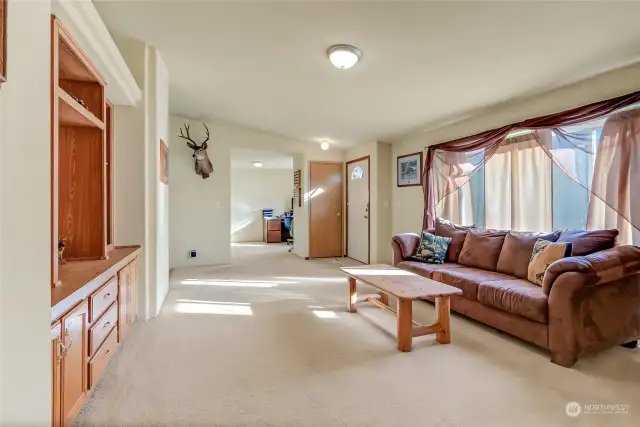 Living Room With Built-Ins