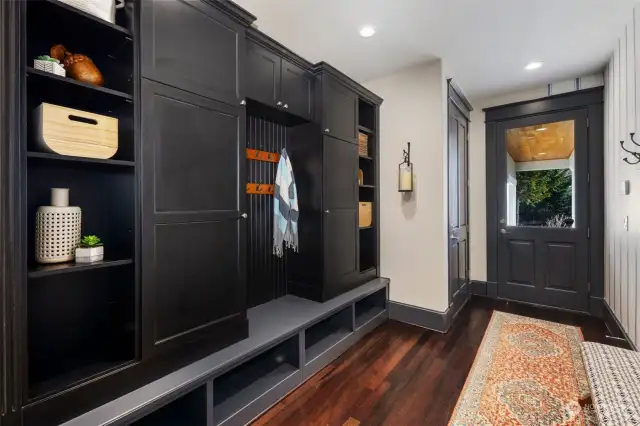 Designed With Organization In Mind, The Mudroom Features Ample Storage For Coats, Shoes, Bags And Outdoor Gear.