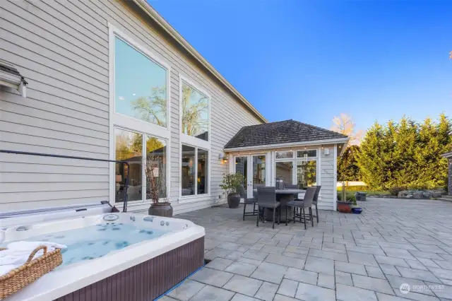 The Hot Tub Offers The Perfect Retreat For The Ultimate In Relaxation.