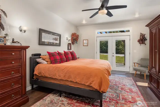 Oversized primary bedroom.