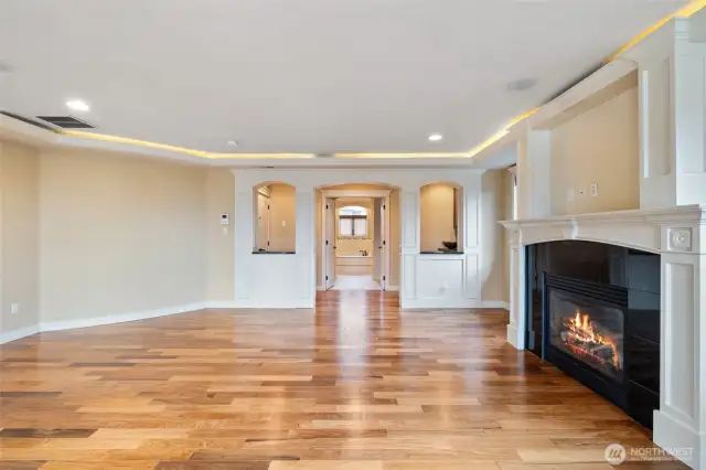 other view of Primary master bedroom to the en-suit bathroom