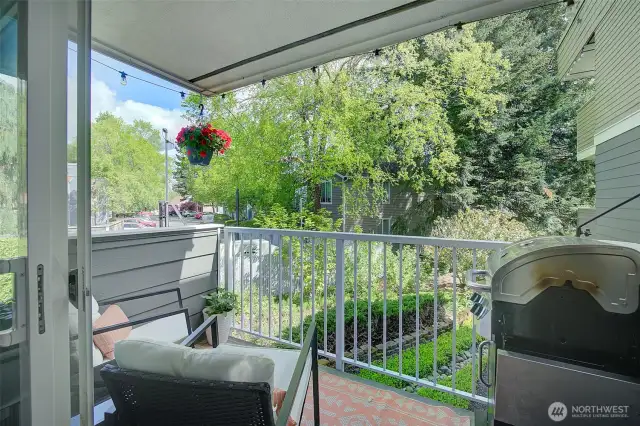 Outside deck