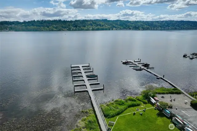 Looking east across Lk Sammamish