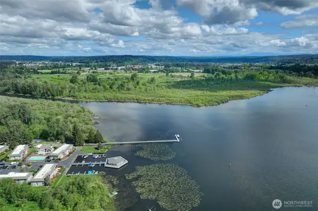 Looking north toward Marymoor park & Redmond towncenter