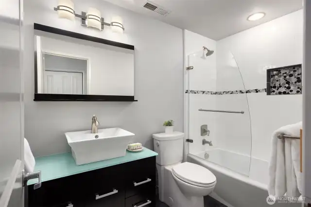 lower level bathroom