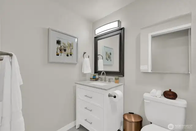 Newly updated bathroom