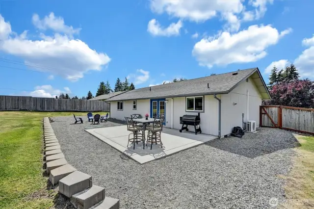 Patio all ready for entertaining