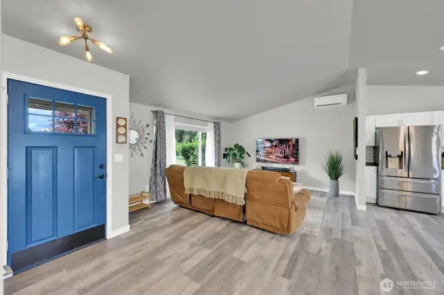 Entry way to living room