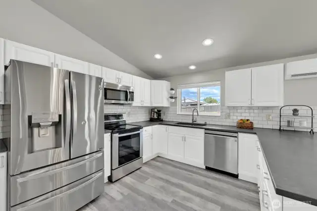 All stainless appliances stay with the home