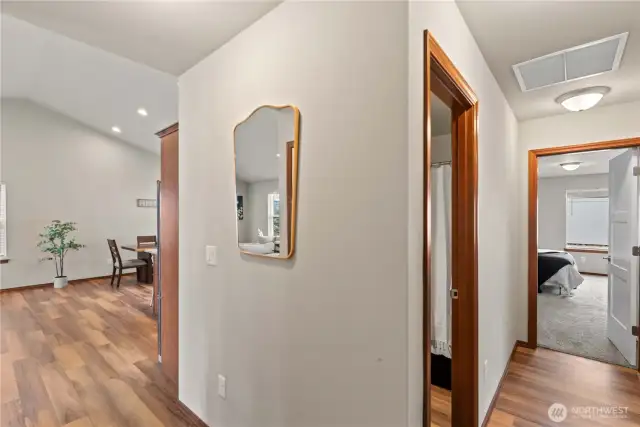 Separated bedrooms from main living area