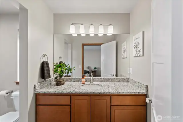 Separated tub/toilet from sink area