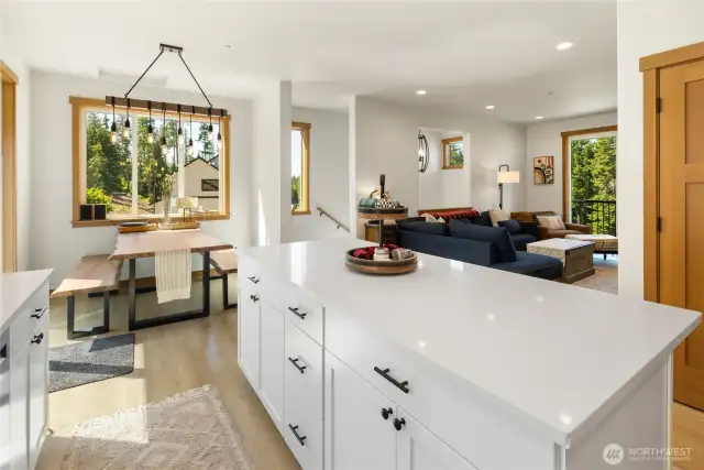 Open airy feel with lots of windows throughout allowing natural light.