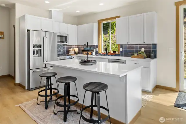 Beautiful modern kitchen with an open airy feel.