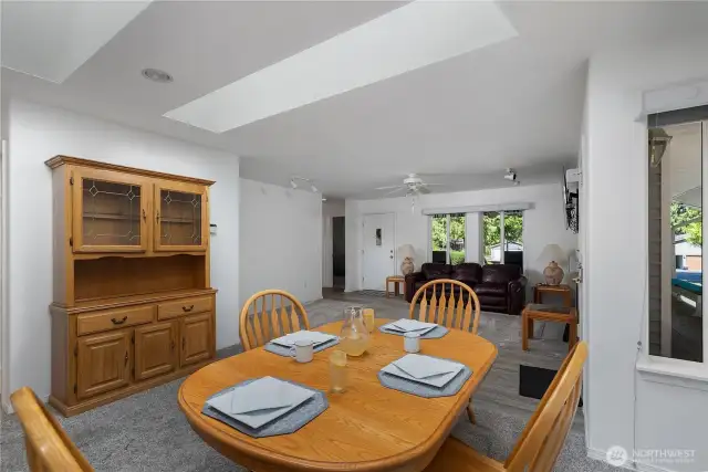 Dining room looking towards the family room