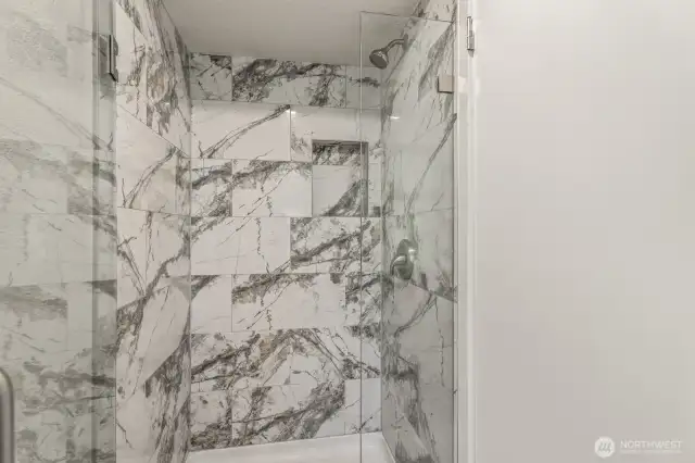 Updated tile shower
