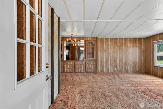 Enter to find the spacious floorplan.