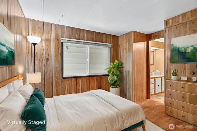 The second bedroom, shown here virtually staged.