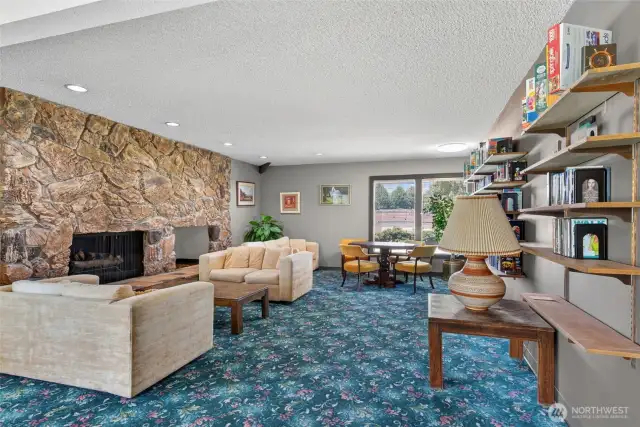 Relax and visit with friends at the clubhouse!