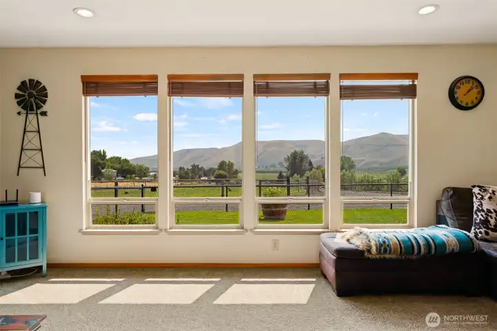 view of the mountains from your living room