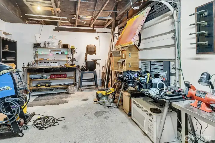 Dedicated shop space.
