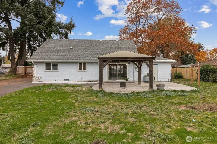 Back Yard with gazabo