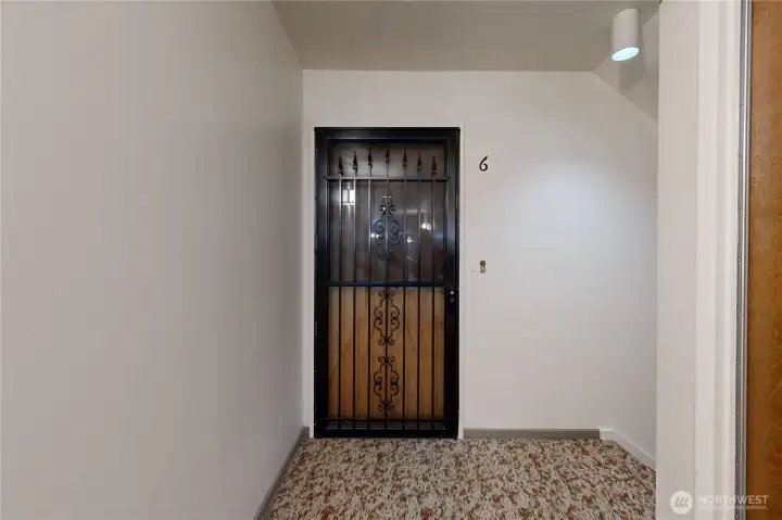 Unit B-6 Entry door.