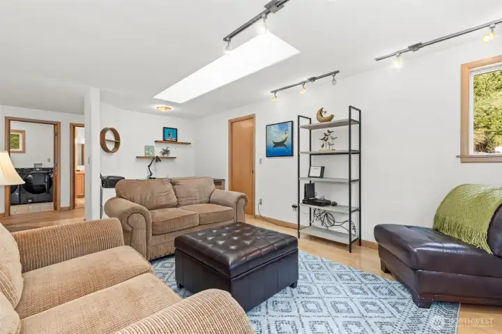 Loft area upstairs is so versatile