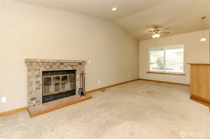 Open concept Living Room & Dining Area