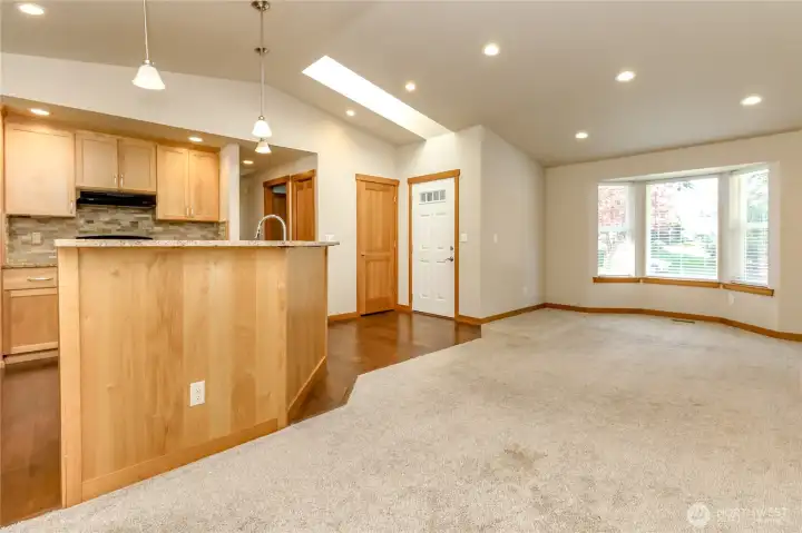 View from dining area