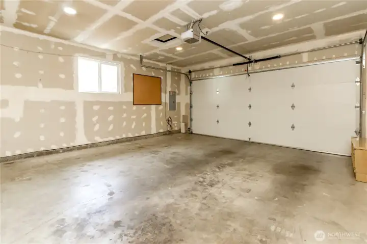 Fully Sheetrocked garage