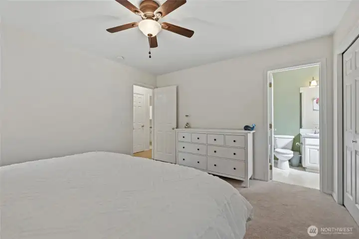 Spacious primary suite featuring great closet space and full bath Spacious primary suite featuring great closet space and full bath