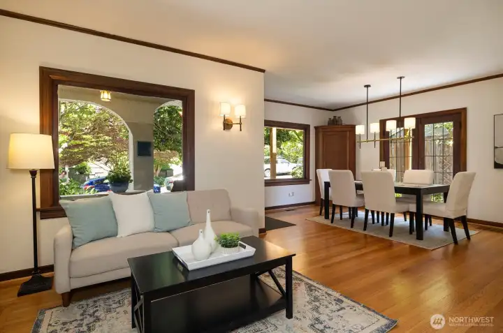 Ideal, open layout with lots of natural light from generous windows.