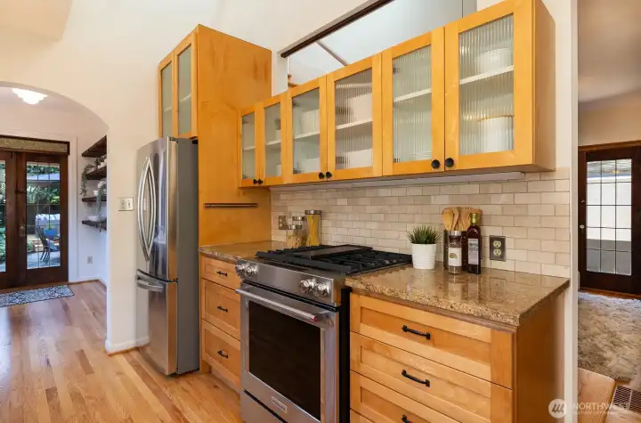 Upgrades such as sleek granite surfaces & newer stainless appliances make cooking a breeze.
