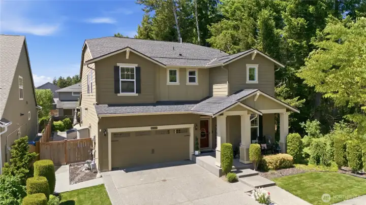 Welcome Home! This gorgeous property is positioned beautifully with a serene greenbelt running along the entire right side of the home for enhanced privacy.