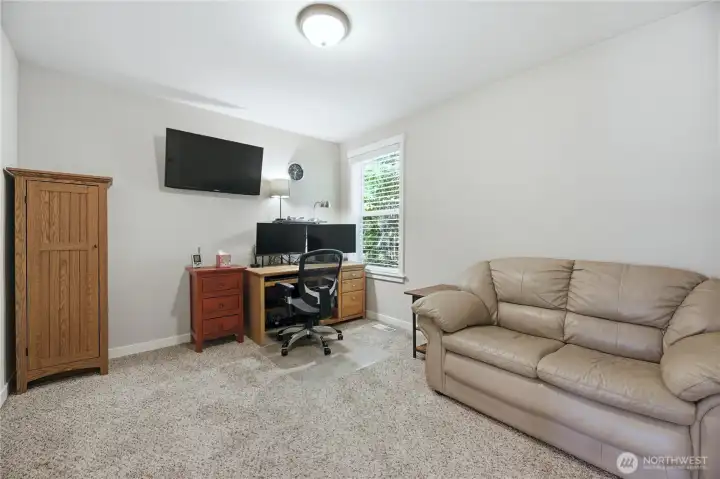4th upstairs bedroom currently being used as an office. This room  has a very spacious walk-in closet.