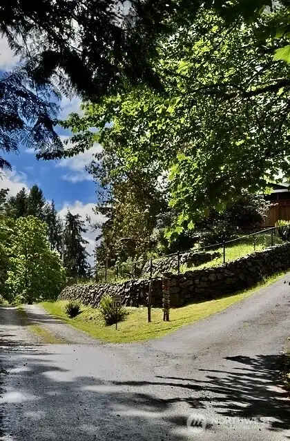 Private road in gated community