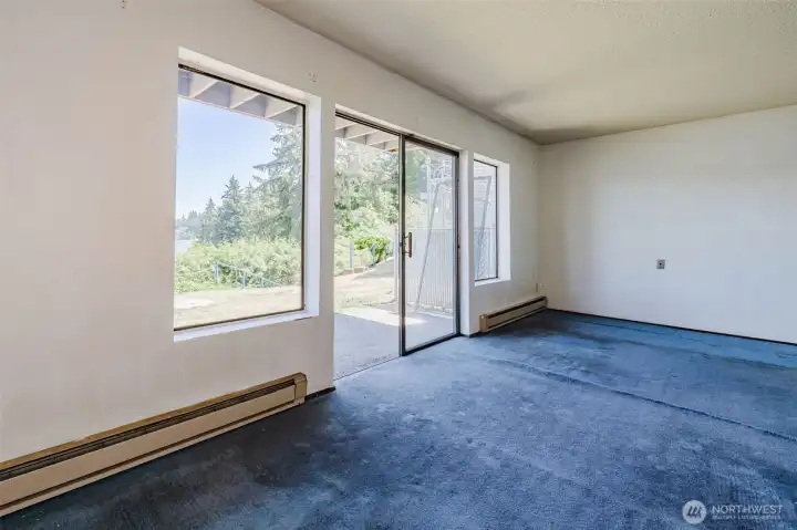 Living room with a view of Oyster Bay Living room with a view of Oyster Bay