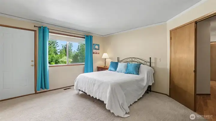 Spacious primary BR on main floor