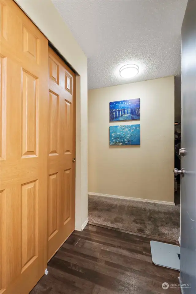 At entry you can see this condo has updates all around from new interior doors, LVP floors and high end carpets.