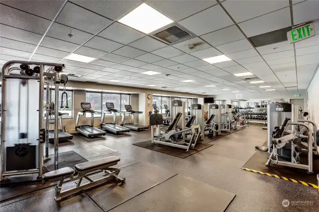 Fitness Center -Includes fitness equipment, sauna showers and changing room with towel service.