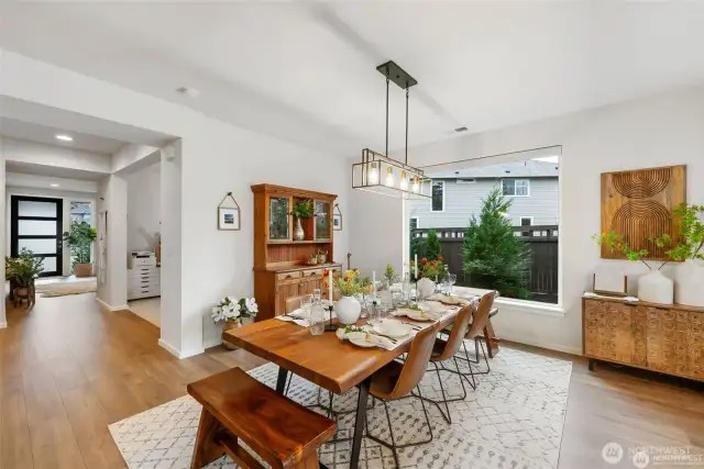 Another view of the formal dining room.