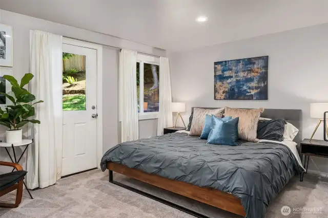 Primary Suite with walk in closet and attached Bath