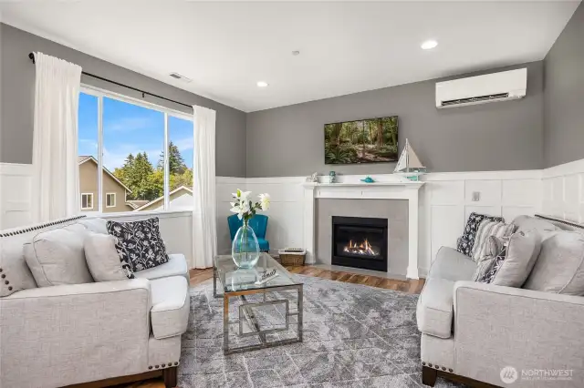 Great Room features a gas fireplace