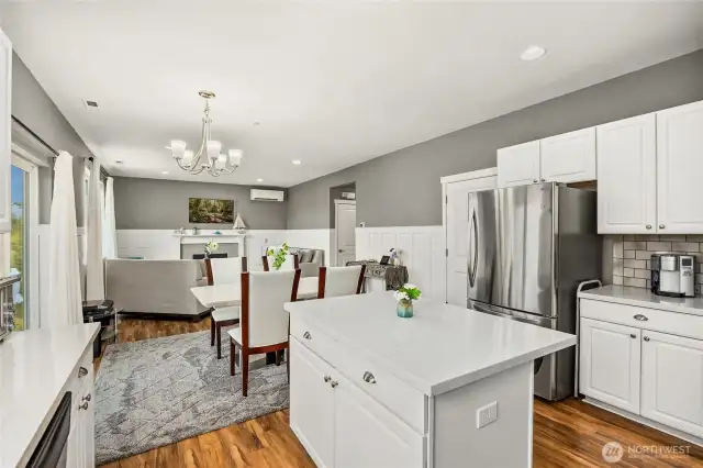 Kitchen features a Sitting/Serving Island