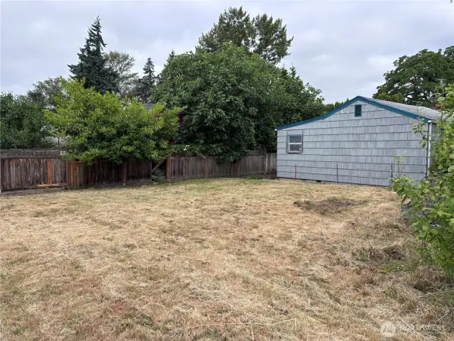 Huge back yard