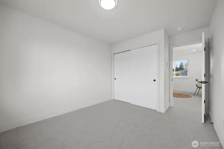 3rd large upstairs bedroom with walk in closet