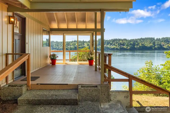 Covered Porch and View Deck