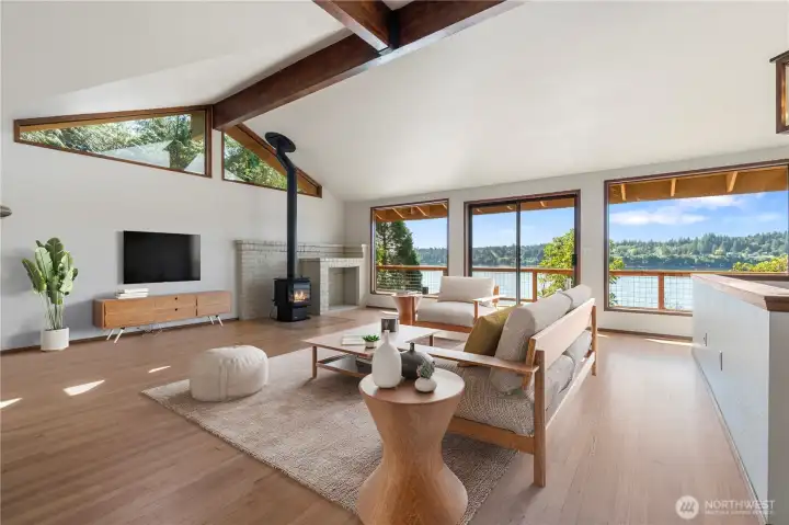 Virtually Staged Great Room