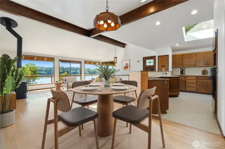 Virtually Staged Dining Room